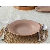 تصویر بشقاب صفحه غذاخوری گودال چینی وین 23 سانتی متر گل رز خشک انگلیش هوم English Home 