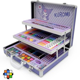 تصویر ست لوازم تحریر ۱۶۰ تکه کیفی کرومی 