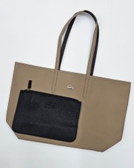 تصویر کیف دستی لاکوست دورو - قهوه ای Lacoste double face