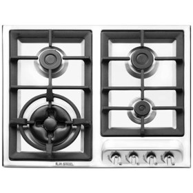 تصویر اجاق گاز استیل ۴ شعله ایلیا استیل مدل S403 Iliasteel Steel Hob Model S403