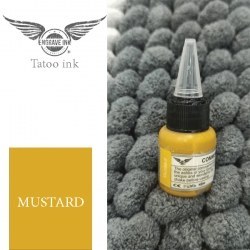 تصویر رنگ تتو engrave حجم 20 میل ساخت آلمان mustard 