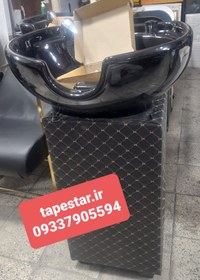 تصویر سرشور آرایشگاهی ایستاده بغل چرم همراه شیر آلات سنگ‌ آکات ارسال به سراسر ایران امکان خرید حضوری 