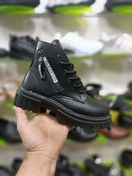 تصویر پر فروش ترین نیم بوت زنانه2 مدل جدید زیپی رنگ مشکی مناسب استفاده طولانی مدت 