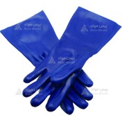 تصویر دستکش ضد حلال پوشا (بلند-آبی) Anti-acid-gloves-pusha-high