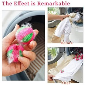 تصویر توپ پرزگیر لباس مخصوص استفاده در ماشین لباسشویی 