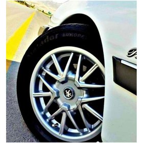 تصویر کاپ وسط رینگ پژو پارس طرح خرچنگی مجموعه ۴ عددی کد ۱۲۳۵ 