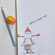 تصویر دفتر یادداشت طرح مینیمال- 60 برگ 