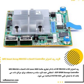 تصویر کارت رید کنترلر HPE Smart Array MR416i-o Gen11 Controller 