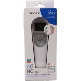 تصویر تب سنج ليزری ديجيتال 3در1 ميكرولايف Microlife NC200 3-in-1 Digital Forehead Microlife Laser Thermometer, Microlife automatic measurement