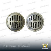 تصویر بوق موتور سیکلت بنزی مدل 1011 استیل صدای فوق العاده 