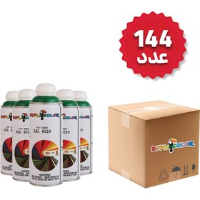 تصویر اسپری رنگ سبز نعناعی دوپلی کالر مدل Ral 6029 حجم 400 میلی لیتر مجموعه 144 عددی 