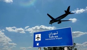 تصویر فوتیج فرود هواپیما در فرودگاه تهران ایران 