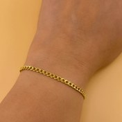 تصویر دستبند طلا زنانه تمام کارتیه | دستبند کلاسیک و شیک روزمره 