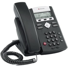 تصویر تلفن VoIP پلی کام مدل IP 331 تحت شبکه ا Polycom SoundPoint IP 331 Phone Polycom SoundPoint IP 331 Phone