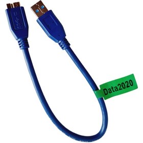 تصویر کابل هارد USB3.0 طول 30 سانتی متر آبی 