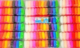 تصویر خمیر بازی ۱۲ رنگ سایز بزرگ 