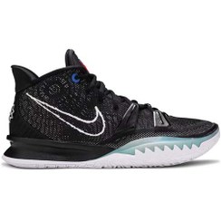 تصویر کفش بسکتبال نایکی کایری 7 مشکی سفید Nike Kyrie 7 EP BK Black 