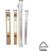 تصویر میل پرده حمام استیل نگیر فلاور B-93 