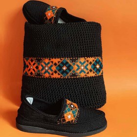 تصویر ست گیوه و کیف طرح بلوچ 