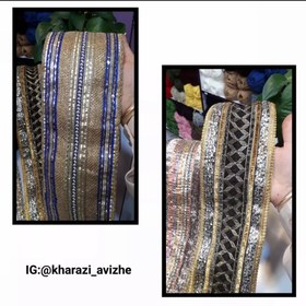 تصویر نوار سوزن دوزی پهن دومتر - طرح3 