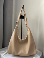 تصویر کیف بزرگ دسته گره - مشكي 