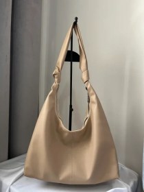 تصویر کیف بزرگ دسته گره - مشكي 