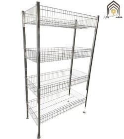 تصویر استند سبد ۴ طبقه مشکی 