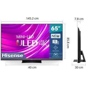 تصویر تلویزیون هایسنس 65U8HQ Hisense Mini-LED ULED 65U8HQ tv