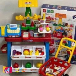 تصویر اسباب بازی سوپر مارکت فروشگاهی مدل رویال (71 قطعه) Royal model supermarket toy