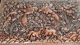 تصویر تابلو قلمزنی برجسته 