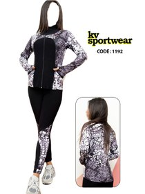 تصویر ست سویشرت شلوار ورزشی زنانه کد 006 womens sweatshirt and sports pants set code 006