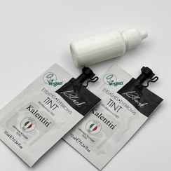 تصویر رنگ مژه و ابرو کالنتین با اکسیدان 