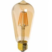 تصویر لامپ ال ای دی فیلامنت 6 وات مدل ST64 