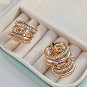 تصویر انگشتر پورتوفینو دو رنگ دریم AG92 