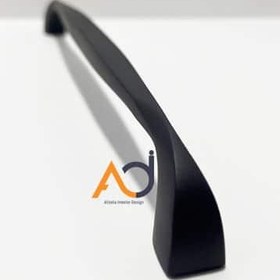 تصویر دستگیره کابینت پیچک مشکی 