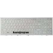 تصویر SONY VPC-EH White Notebook Keyboard ا کیبرد لپ تاپ سونی VPC-EH سفید با فریم کیبرد لپ تاپ سونی VPC-EH سفید با فریم