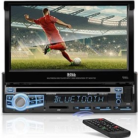 تصویر BOSS Audio BV9976B ماشین پخش دی وی دی - تک دیون، بلوتوث صوتی و تماس رایگان با گوشی، میکروفن داخلی، CD / MP3 / USB / SD Aux-in، گیرنده رادیو AM / FM، 7 "صفحه نمایش دیجیتال LCD، روشنایی چند رنگ 