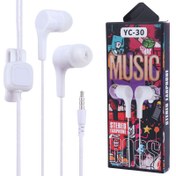 تصویر هندزفری سیمی باس مدل YC-30 با قابلیت مکالمه 