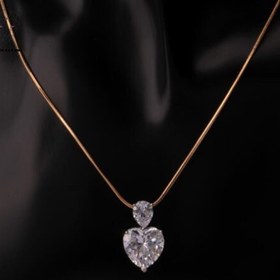 تصویر پلاک قلب بزرگ سواروسکی ا big heart swarovski diamond big heart swarovski diamond