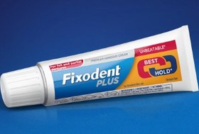 تصویر چسب دندان فیکسودنت مدل plus best hold حجم 40 گرم ا Fixodent toothpaste model plus best hold 40g Fixodent toothpaste model plus best hold 40g