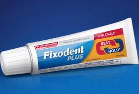 تصویر چسب دندان فیکسودنت مدل plus best hold حجم 40 گرم Fixodent toothpaste model plus best hold 40g