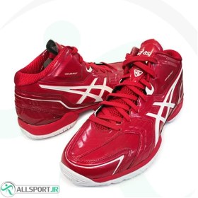 تصویر کفش والیبال مردانه اسیکس ژل بورست Asics Gel Burst Red TBF19G 