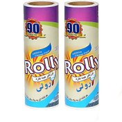 تصویر یدک رول پرزگیر صادراتی مبلی ۹۰ لایه دوبل، برند رولی Rolly, Adhesive cleaner roll, 72 Layer