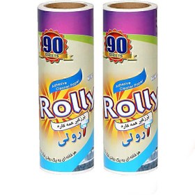 تصویر یدک رول پرزگیر صادراتی مبلی ۹۰ لایه دوبل، برند رولی Rolly, Adhesive cleaner roll, 72 Layer