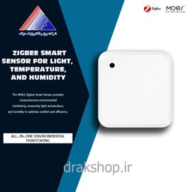 تصویر سنسور تشخیص نور - دما و رطوبت بدون مانیتور زیگبی - MOES MOES ZIGBEE Smart Temperature & Humidity + light Sensor MODEL : ZSS-THL02