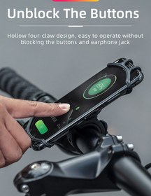 تصویر هولدر موبایل دوچرخه سواری سیلیکونی راک براس مدل LF436 