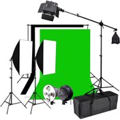 تصویر کیت تجهیزات تولید محتوا سافت باکس ۵ لامپ A-kit3 