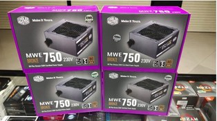 تصویر پاور 750 وات COOLER MASTER MWE 750 BRONZE (استوک با کارتن) ورژن 2 