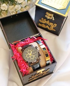تصویر ساعت مردانه دستبند جعبه تقویم کادویی هدیه 