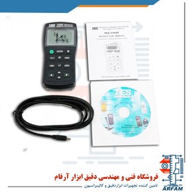 تصویر گوس متر دیتالاگر TES-1394S TES 1394S Electro Magnetic Field Tester/Magnetic field gauss